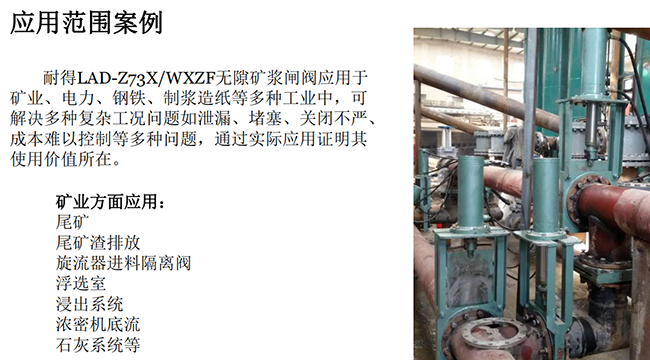 電動刀型閘閥礦業應用案例